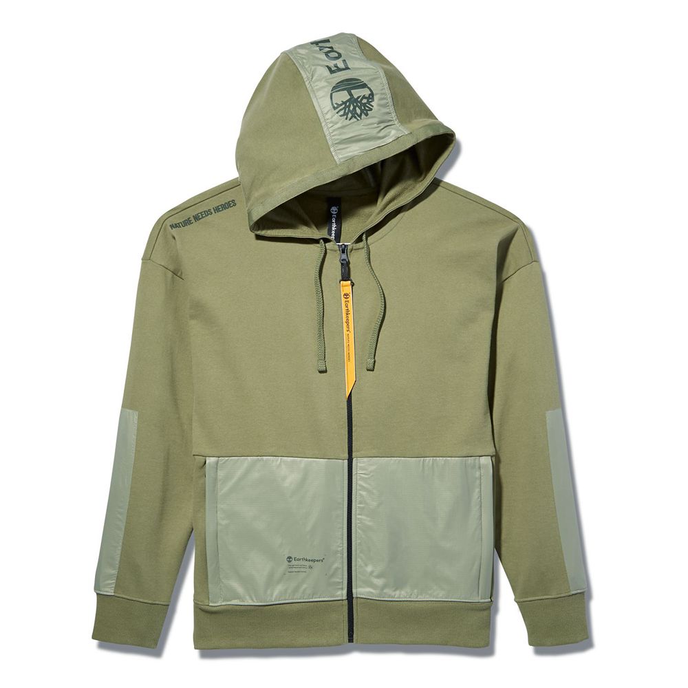 Timberland Φουτερ Ανδρικα Ελιά - Ecoriginal Ek+ Hoodie - Greece 2740369-ZX